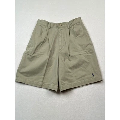 Pantalones Cortos Ralph Lauren Plisados Caqui Chino Golf Informales Hechos en EE. UU. Talla 8 Foto 1 de 4
