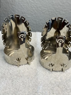 Mini candelabro de pavo de metal Bath & Body Works luz de té decoración de acción de gracias Foto 1 de 4