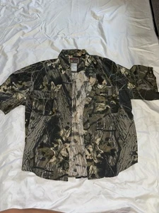 Mossy Oak Camo Classics Kurzarm Button Down, Pattentaschen, Large - Bild 1 von 2