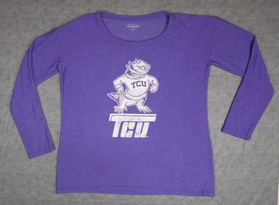 Reserve Collection Women’s TCU Horned Frogs Purple Long Sleeve Top Size 2XL - Image 1 of 4