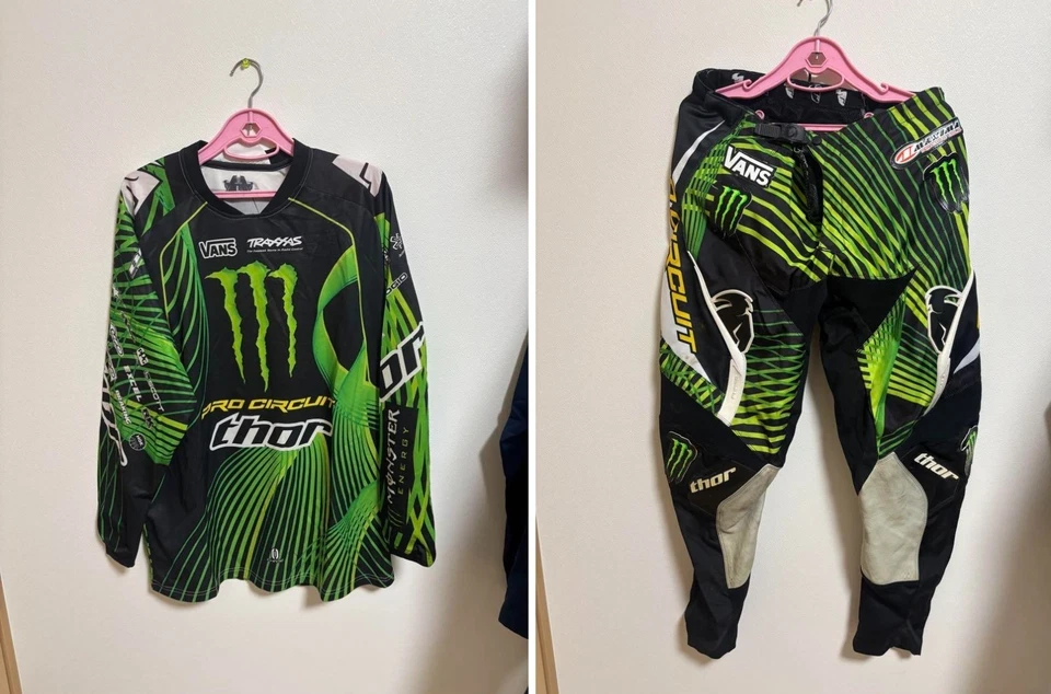 THOR Motocross Pants / Jersey set PRO CIRCUIT Kawasaki Model 34"/ L - Image 1 of 4