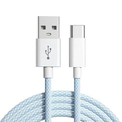 3A Type-C Charging USB Cable For Samsung Galaxy S21 S22 S23 BlackBerry - Image 1 of 4