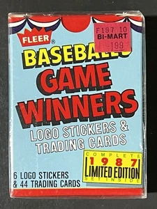 1987 Fleer Baseball Game Winners Set Unopened Limited Edition NEW Vintage - Picture 1 of 4