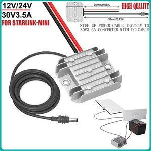 Starlink Mini Step Up Power Cable 12V/24V to 30V 3.5A Converter with DC Power - Picture 1 of 6