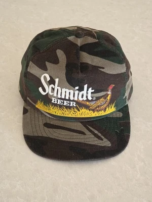 🚨 Vintage 80s SCHMIDT BEER Corduroy Camo PHEASANT ~ UNWORN Grail - Image 1 of 4