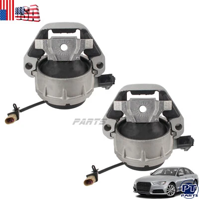 Left & Right 2 Engine Motor Mount for 2012-2018 Audi A6 A7 Quattro OEM 4G0199381 - Image 1 of 4