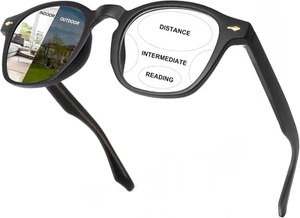 Multifocus Progressive Reading Glasses UV Protection Blue Light Blocking Photoch - Picture 1 of 7