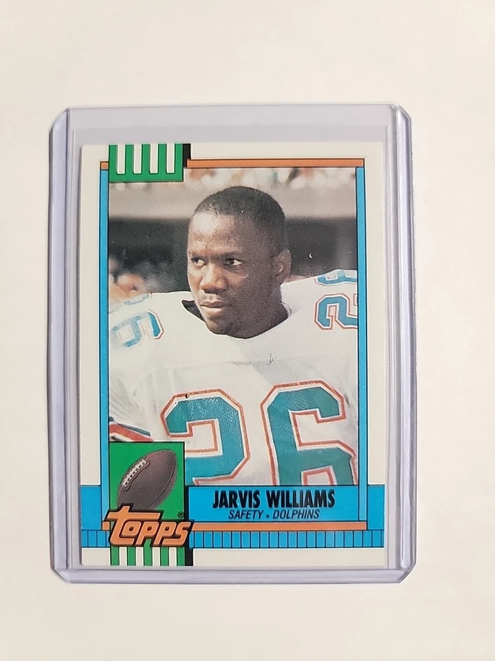 1990 Topps #326 Dolphins Jarvis Williams  Football Card NM - Image 1 of 2