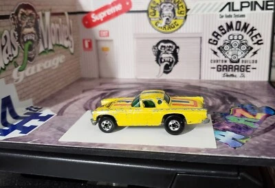 👓Hot Wheels 1978🔥'57 Ford T-BIRD amarillo con agujero de puerto⭐BW #49 Hong Kong #2013 usado Foto 1 de 4