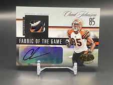 2006 Leaf Certified Materials Chad Johnson Fabric Of The Game Patch Auto /5