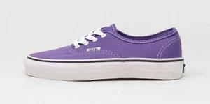 VANS Authentic Women Youths Girls Purple White Canvas Shoes Sneaker - Picture 1 of 6