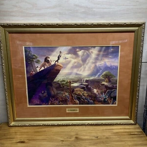 Thomas Kinkade Disney THE LION KING 18x27 Ltd Ed Canvas Painting D/E with COA - Picture 1 of 8