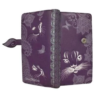 Cartera grande de cuero sintético Shadow Cat de ShagWear Foto 1 de 3