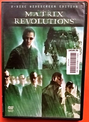 The Matrix Revolutions 2xDVD Region 2 Keanu Reeves Fishburne Wachowski Bellucci - Image 1 of 3