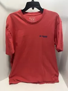 Columbia PFG T-Shirt Herren 2XL Kurzarm Rot Rundhals Performance Angeln - Bild 1 von 8