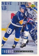 1995-96 Swedish Upper Deck #82 THOMAS GUSTAVSSON - HV 71