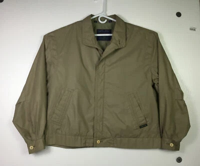 Chaqueta Vintage Solo Miembros Hombres Talla 44 Beige Bomber Relleno Cremallera Forrada Ligera Foto 1 de 4