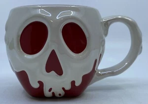 Disney Snow White Sculpted Dripping Red Poison Apple Ceramic Mug Cup Evil Queen - Picture 1 of 9