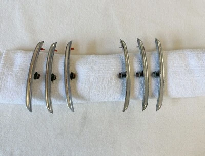 1961 Plymouth Valiant V100 V200 Upper 1/4 Panel Scallop Mouldings Trim 61 - Image 1 of 4