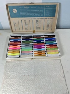 Vintage Weber Costello Alphacolor 48 Square Pastels Stick Box Set USA Neu LESEN - Bild 1 von 6