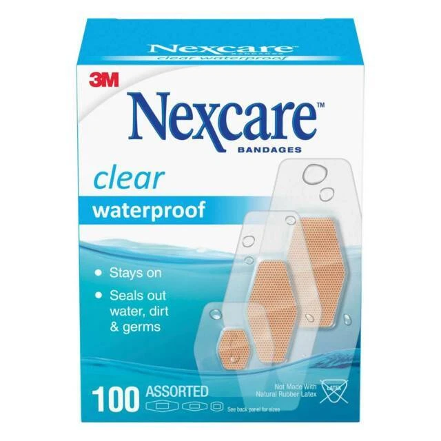 Nexcare Waterproof Assorted Bandages - 100 Pack