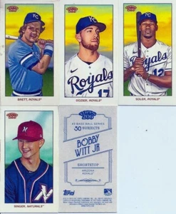 2020 Topps T206 Kansas City Royals Complete Regular Team Set (5) Witt Jr RC - Picture 1 of 1