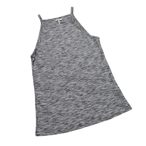 BKE (Buckle) Women's Light Heather Gray High Neck Ribbed Tank Top NWT - Size Med - Picture 1 of 5