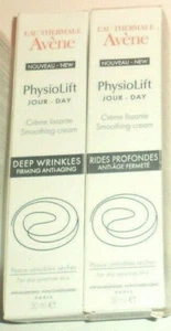 Lot of 2 AVENE Physiolift Day Smoothing Cream 30ml Deep Wrinkles Firm Anti-Aging - Picture 1 of 1