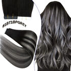 Tape In Extensions 100% Human Hair Russian Remy Skin Weft Thick Full Head 150G F