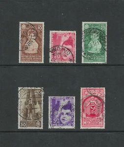 Italy Scott # 367-372 F-VF Used Most Bullseye Cancels Stamps Cat $44 - Picture 1 of 2