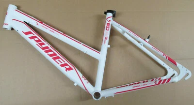 Spyder Lady 44cm Damen Alu Rahmen V-Brake weiss-pink matt 2045gramm MTB 26" - Bild 1 von 4