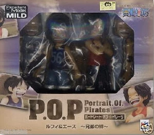 Used P.O.P PORTRAIT Of Pirates One Piece CB-EX Luffy & Ace PVC From Japan - Picture 1 of 12