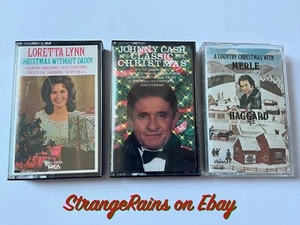 Lot of 3 - Country Music CHRISTMAS - Cassette Tapes - PLAY TESTED - Picture 1 of 3