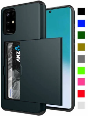 For Samsung Galaxy S20 S10 S9 S8 S7 Note 20 - Card Slot Holder Wallet Case - Image 1 of 4