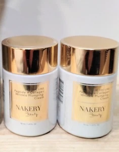 2 Nakery Beauty Skip The Line Peptide+Collagen Wrinkle Plumping Creams Sealed - Picture 1 of 5