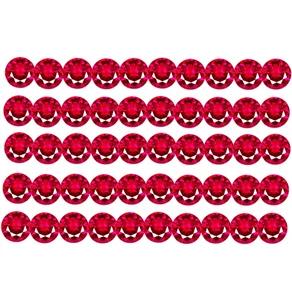 Lote de 50 piezas de rubí rojo natural de 8 mm piedras preciosas sueltas certificadas redondas brillantes G205 - Imagen 1 de 12