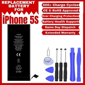 Neu Original Geardo iPhone 5S Akku Ersatz 1560mAh mit kostenlosen Werkzeugen - Bild 1 von 1