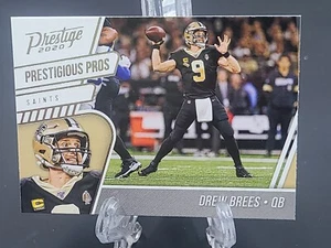 2020 Drew Brees Panini Prestige Prestigious Pros Insert - Picture 1 of 2