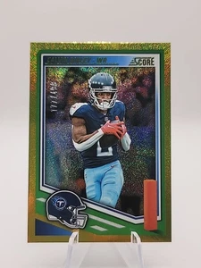 🔥2025 Panini Score Calvin Ridley Gold Dots #177/499 No.117 Tennessee Titans🔥 - Picture 1 of 4