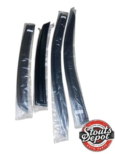 For Kia Forte 2019-2023 Black Window Visor Vent Sun Shade Rain Guard Door Visor - Picture 1 of 5