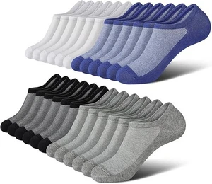 Calcetines Wernies No Show Hombre, Corte Bajo Tobillo, Calcetines Algodón Antideslizantes, 12 Pares - Imagen 1 de 3