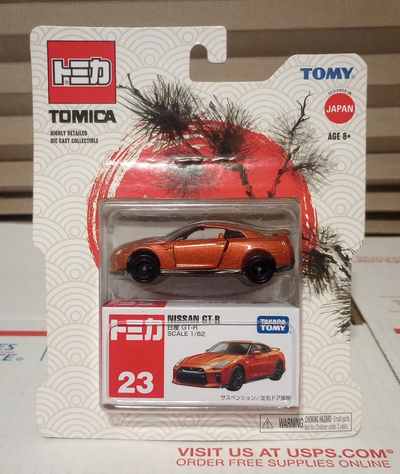Tomica Tomy #23 Nissan GT-R, naranja, 1:64, nuevo en caja Foto 1 de 1