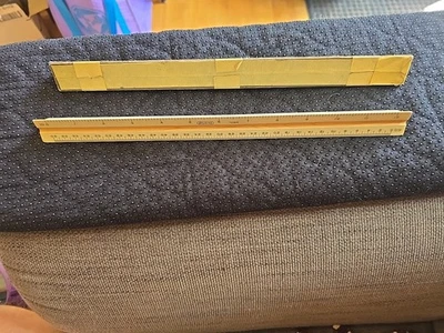 Triangular Drafting 12” Ruler Bruning 72-842 Architect Scale Wooden Vintage - Image 1 of 4