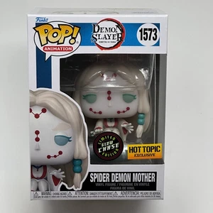 Funko Pop Spider Demon Mother Glow CHASE Demon Slayer Exclusive 1573 HIGH GRADE - Picture 1 of 9
