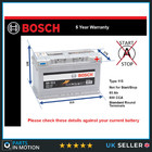 Car Battery S5011 Bosch 115 800A 85Ah 5Yr Warranty 315x175x190