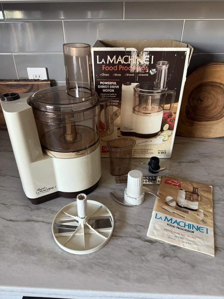 Máquina Regal La 1 procesador de alimentos tamaño completo modelo V813 de colección con caja Foto 1 de 4