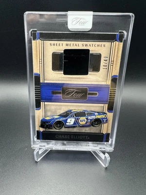 2025 Panini Turn Four NASCAR - Chase Elliott - Sheet Metal Swatches /49 - Image 1 of 2