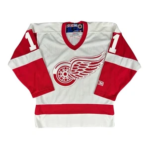 CCM Detroit Red Wings Hockey Jersey Youth Small Dandenault #11 Embroidered Vtg - Picture 1 of 9