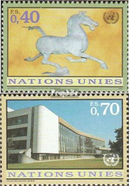 ONU - Ginebra 286-287 usado 1996 marcas claras Foto 1 de 1