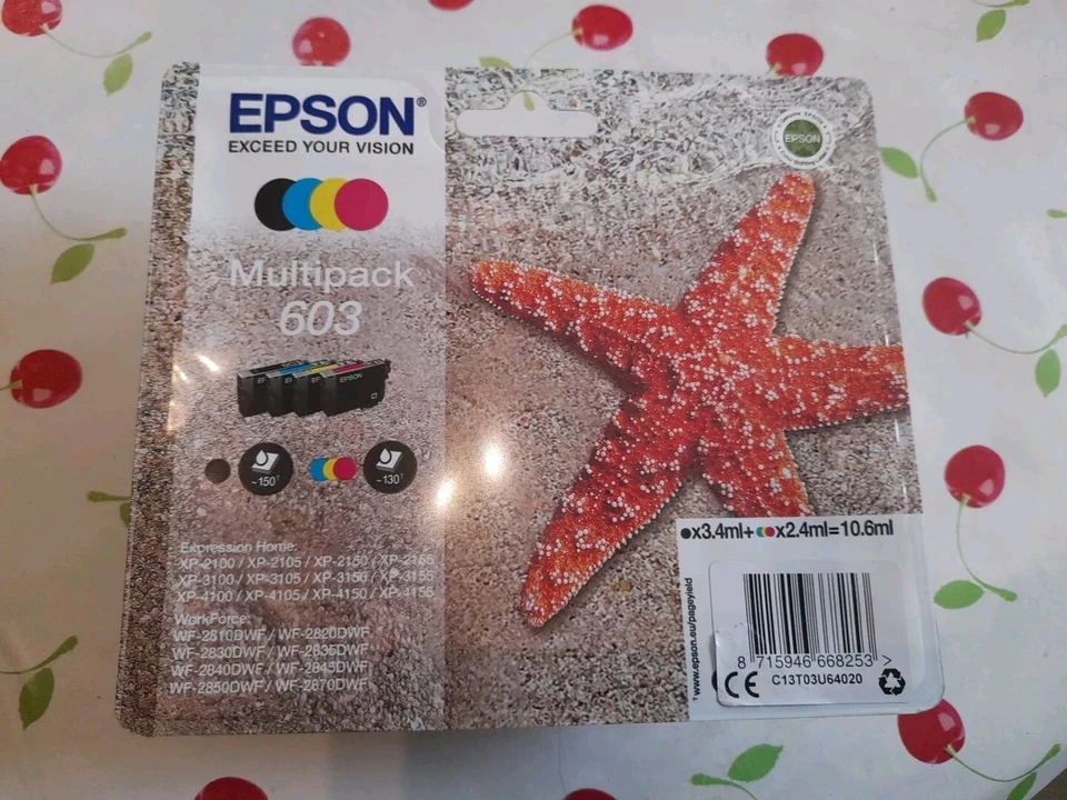 Epson 603 Multipack - Pack 4 Cartouches originales - Noir,Magenta,Cyan,Jaune #03 - Photo 1/1